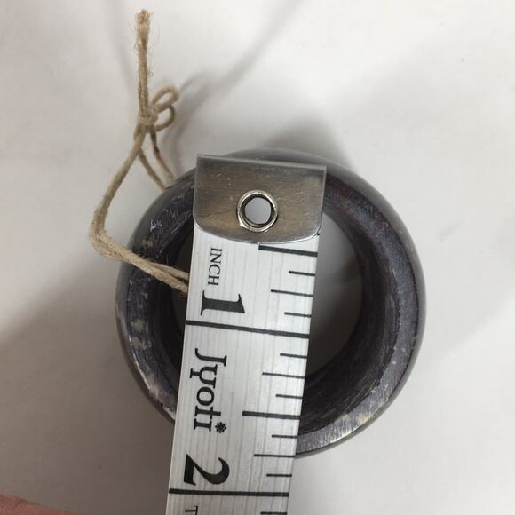 🆕 NEW Marble Napkin Ring Holders Moody Decor Natural Stone Gray Tan Beige 4 - Picture 14 of 15